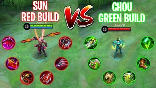 Sun Red Build Vs Chou Green Build