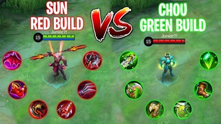 Sun Red Build Vs Chou Green Build