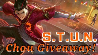 Chou S.T.U.N. Skin Giveaway! | MLBB | by Senpai Phantom ML