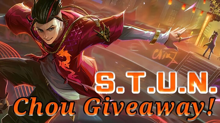 Chou S.T.U.N. Skin Giveaway! | MLBB | by Senpai Phantom ML