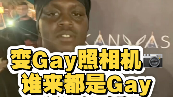 Gay-ifying camera—everyone who uses it turns gay