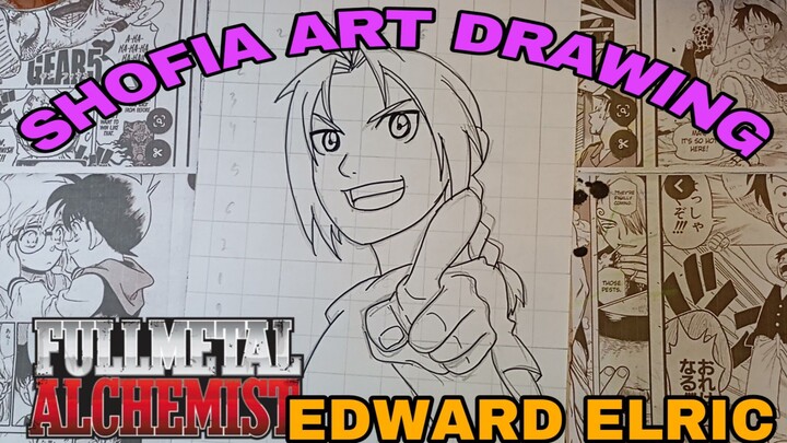 drawing anime full metal alchemist edward elric part.1