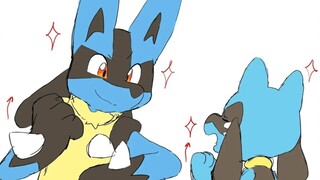 Lucario and Riolu•路卡利欧激励法//原作者∶Only Jerry