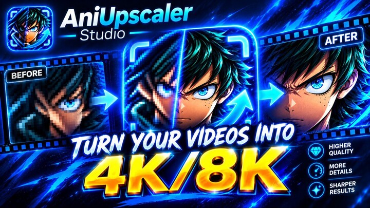 The Best AI Video Upscaler? AniUpscaler Studio Tutorial  | 最佳AI视频升频工具？ AniUpscaler Studio 教程