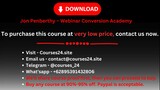 Jon Penberthy – Webinar Conversion Academy