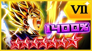 THE PINNACLE OF POWER RETURNS! Z7, 14* 1400% SUPER VEGITO BECOMES A BEAST! | Dragon Ball Legends