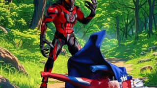 Ultraman Zero is injured!