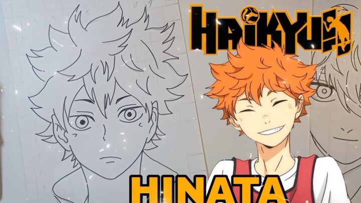 menggambar Hinata dari anime Haikyuu