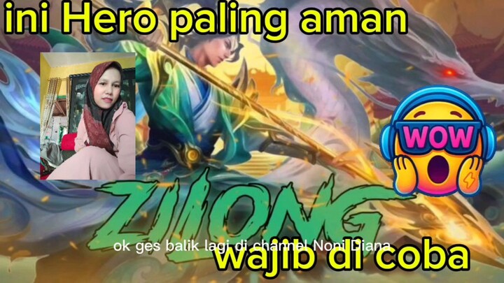 ZILONG TRIPEL KILL MANIAK !! INI HERO PALING AMAN WAJIB DI COBA