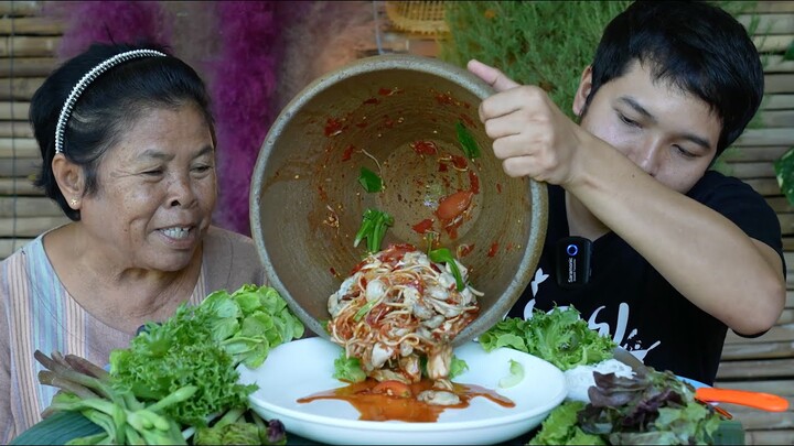 ตำหอยนางรม เผ็ดๆนัวๆ แซ่บ !! | อร่อยนัวร์