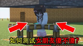 我的世界：如何测试女朋友傻不傻？