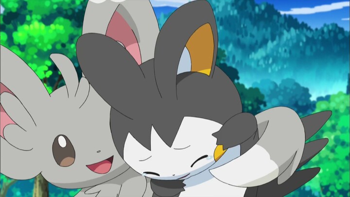 Minccino Tickles Emolga - Pokemon Black & White