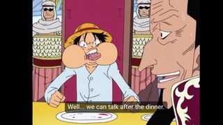 when you eat  in a full mouth