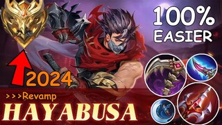 New Hayabusa Super Easy To Use | Hayabusa New 1 Seconds Burst Combo 2024 | Mobile Legends