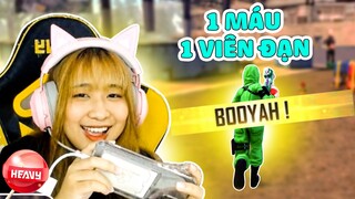 [Free Fire] Chơi Tử Chiến 1 Máu 1 Viên Đạn Cùng @AS Mobile @HEAVY Vy Milo    | HEAVY NA GÂY MÊ