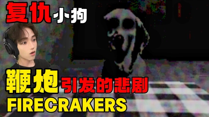Chỉ vì ham chơi đốt pháo mà gây ra thảm kịch cho chú chó nhỏ 【pháo/biểu ngữ】