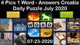4 Pics 1 Word - Croatia - 23 July 2020 - Daily Puzzle + Daily Bonus Puzzle - Answer - Walkthrough