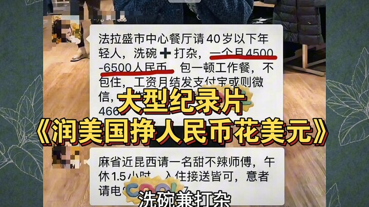 【补档】《润美国挣人民币花美元》