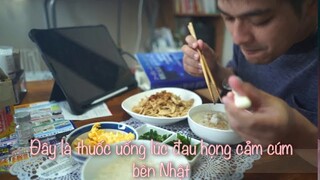 Vlog cuộc sống Nhật: Chăm sóc anh Bo Thai  bị ốm 😷 thuốc cảm cúm của Nhật