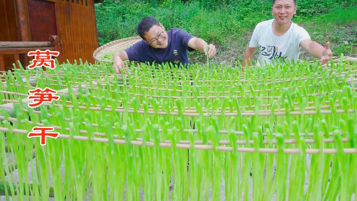 Is gongcai made from lettuce stems? Let’s chop 100 jin of lettuce stems to find out!
