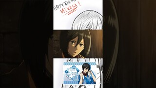 🎂Mikasa ackerman #อนิเมะ #attackontitan #ไททัน