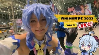 🌱AnimeNYC 2022 vlog (Saturday) Ganyu cosplay and Genshin Impact cosplay meetup 🌱