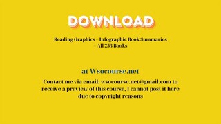 (WSOCOURSE.NET) Reading Graphics – Infographic Book Summaries – All 253 Books