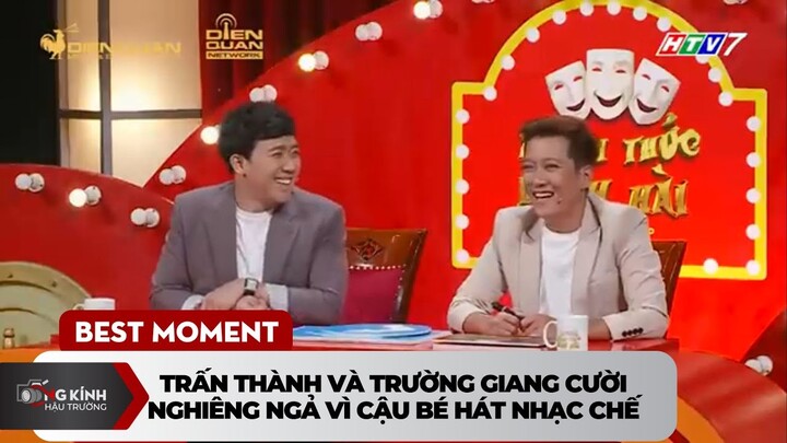 Trấn Thành và Trường Giang cười nghiêng ngả vì cậu bé hát nhạc chế |BC