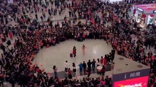 When "My Motherland and Me" played at the Capital Airport, all the passengers stopped to sing and th