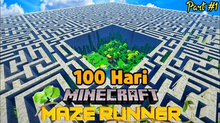 100 Hari Minecraft Tapi Maze Runner - Part 1
