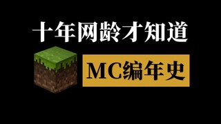 十年网龄才知道的MC编年史，还记得最早玩MC是哪个版本吗？