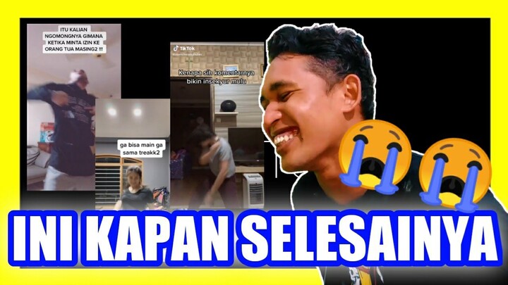 KAPAN SIAPNYA INI - CINTAKU BUKAN DI ATAS KERTAS REMIX BUKAN CINTA BIASA - REACTION TIKTOK LUCU