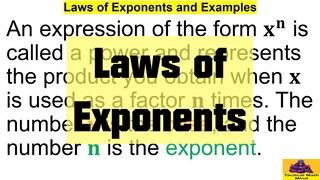 Laws of Exponents