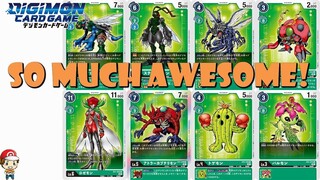 All New Green Digimon TCG Cards - So Much Awesome! (Special Collection EX-01)