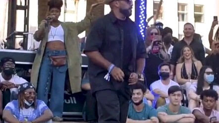 Boogie Frantick's freestyle performance at double speed