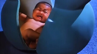 老翁家里长有一株仙藤，劈开后竟是一个女娃娃