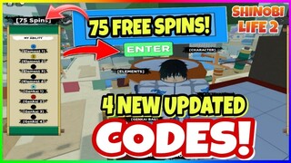 ALL *NEW* UPDATED SHINOBI LIFE 2 CODES! New Free 75 Spins Codes [ROBLOX]