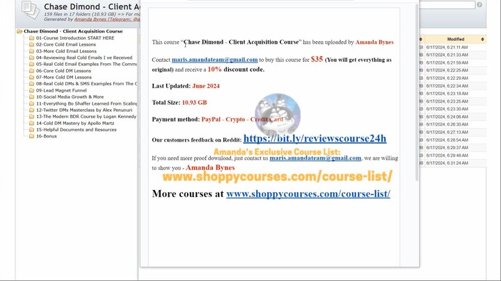 [Course24h.com] Chase Dimond - Client Acquisition Course