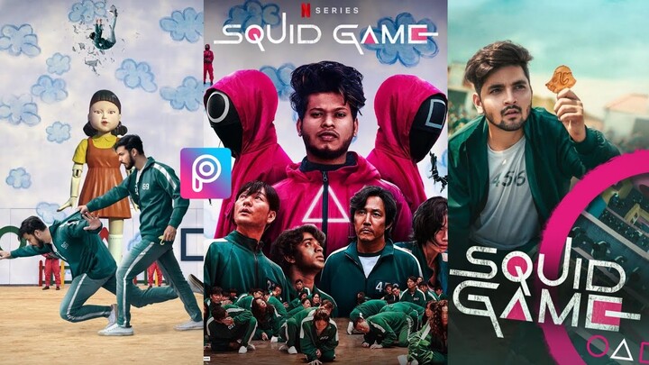 Squid Game Photo Editing Picsart | Squid Game Poster Editing | Picsart Photo Editing | Anwaar Editz