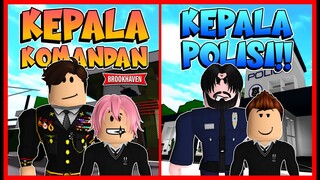 Ketika ANAK KEPALA KOMANDAN diganggu ANAK POLISI JAHAT !! Feat @MOOMOO Brookhaven Roleplay Roblox