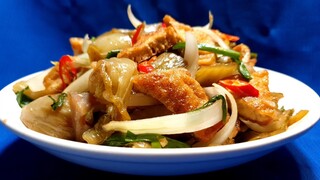 TÀU HỦ XÀO CẢI CHUA món chay ngon dễ làm l Thanh cooking