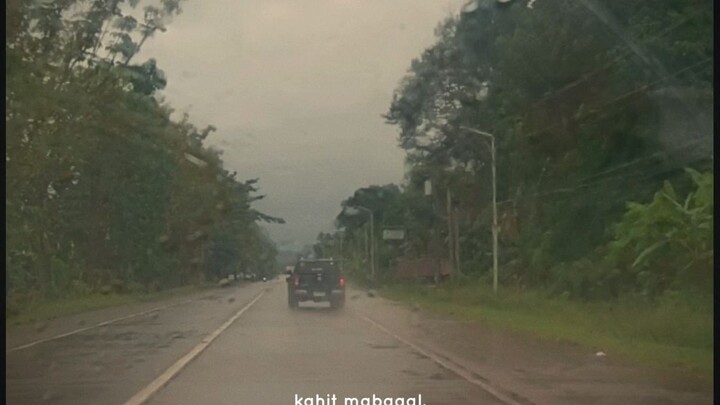 driving while raining.