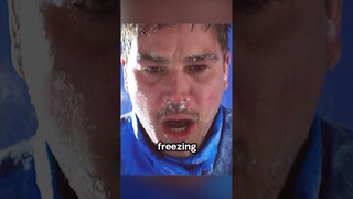 #shorts The Man Survives Alone In A Snowy Mountain