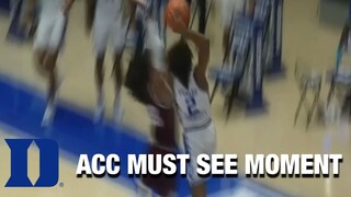 Duke's DJ Steward With A Facial Slam Dunk For The Ages | Must See Moment