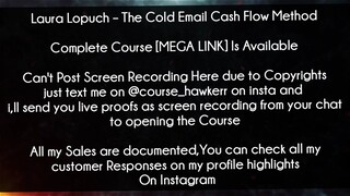 Laura Lopuch Course The Cold Email Cash Flow Method Download