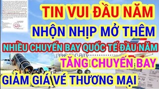 TIN VUI ĐẦU NĂM | MỞ THÊM NHIỀU ĐƯỜNG BAY QUỐC TẾ THƯỜNG LỆ | GIẢM GIÁ VÉ VIỆT Kiều Về Ăn Tết