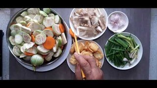 Cà pháo xanh xào nấm đậu. Món chay.?rẻ mà ngon.
