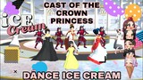 CAST OF "THE CROWN PRINCESS"DANCE ICE CREAM(BLACKPINK)-SAKURA School Simulator|Angelo Official
