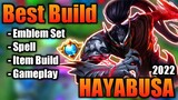 Hayabusa Best Build 2022 | Top 1 Global Hayabusa Build | Hayabusa - Mobile Legends | MLBB