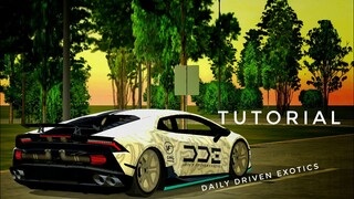 LAMBORGHINI HURACAN DECALS TUTORIAL | DDE | Car Parking Multiplayer | New Update | zeti